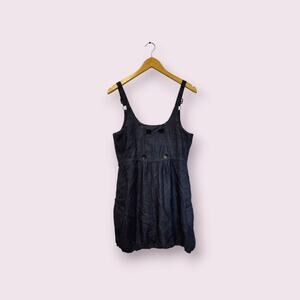 Ci Sono By Cavalini Women's Medium Navy Overall‎ Bodycon Dress